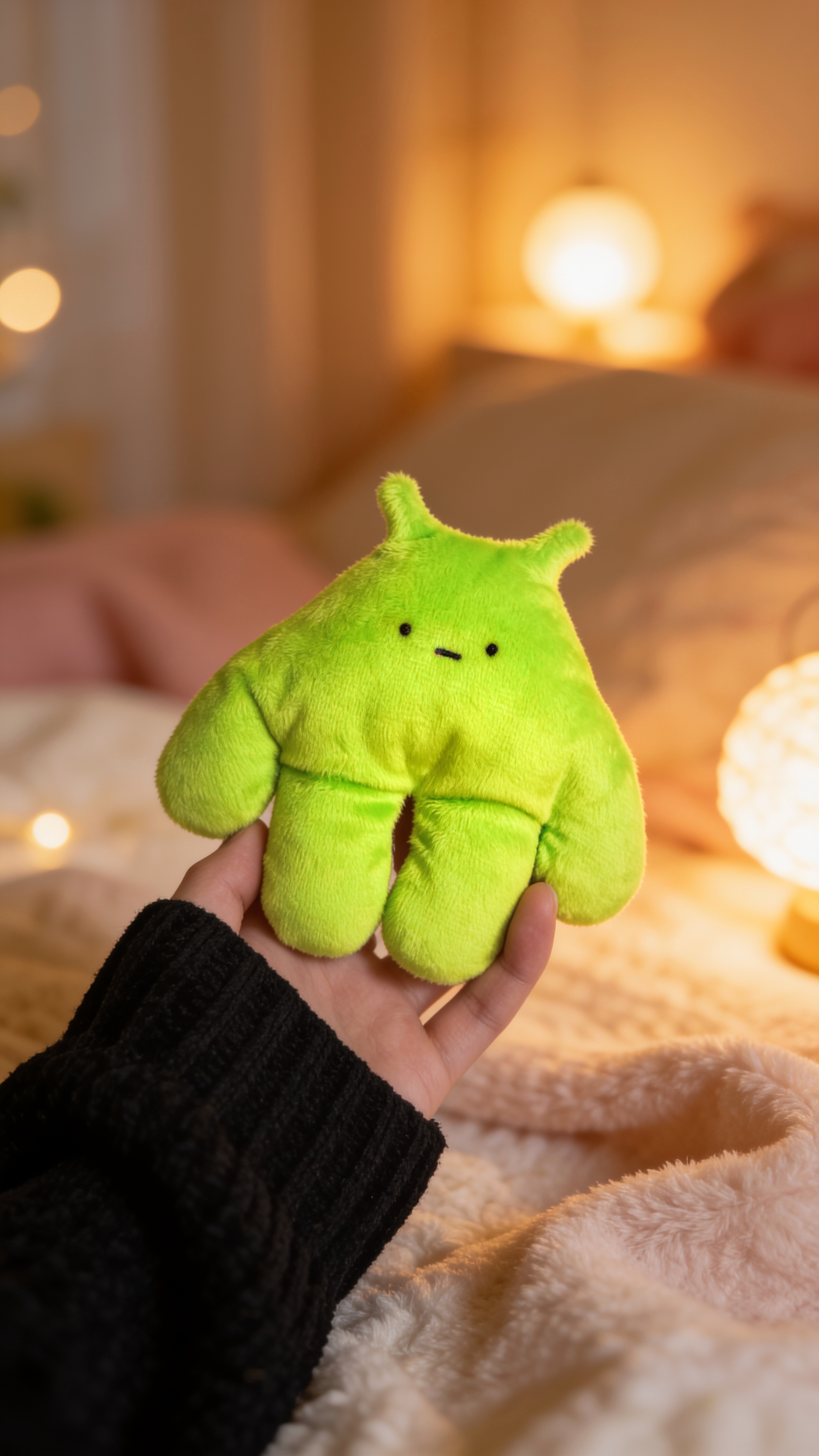 Slizen, a handmade plush toy